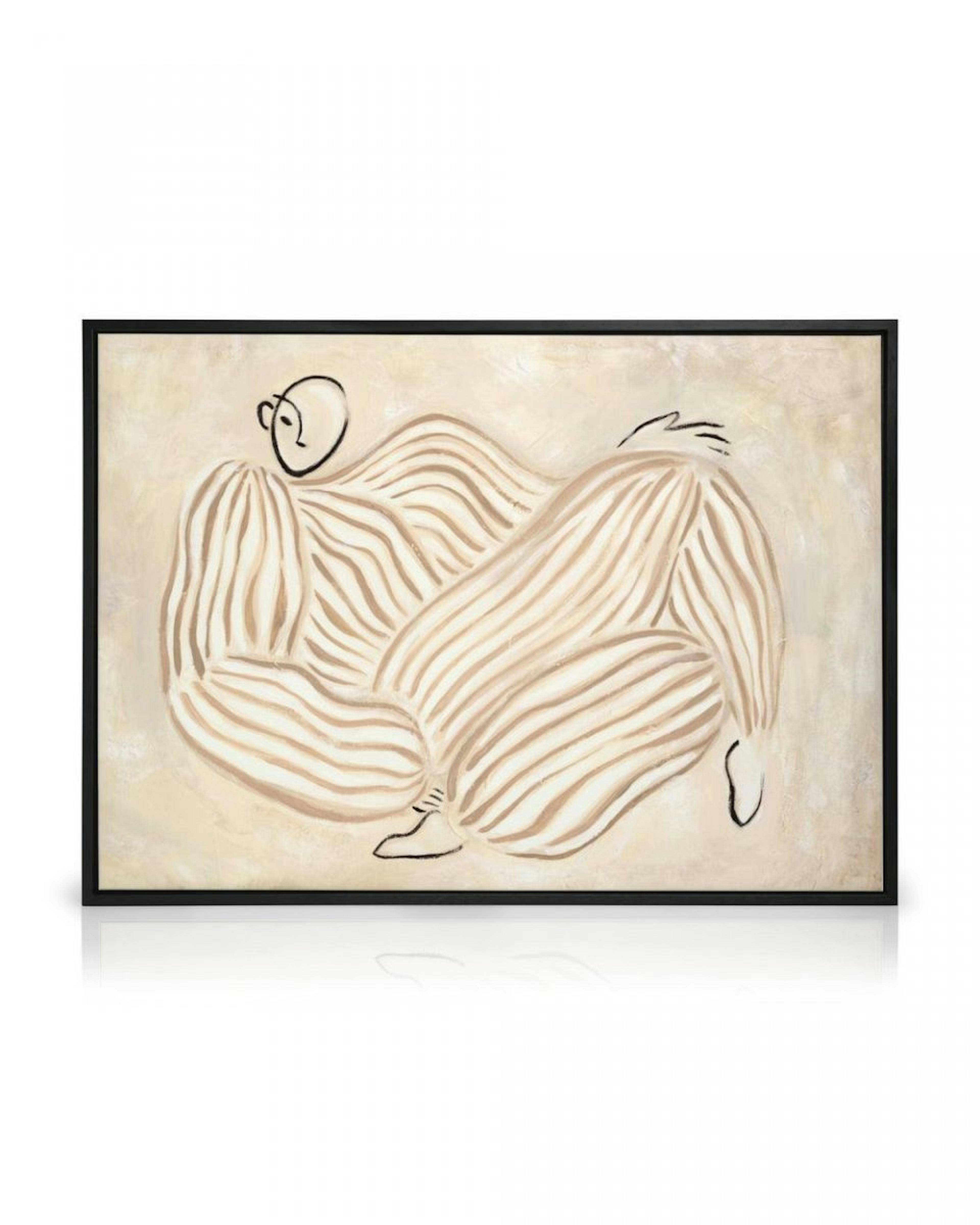 Figure in Beige Canvas print