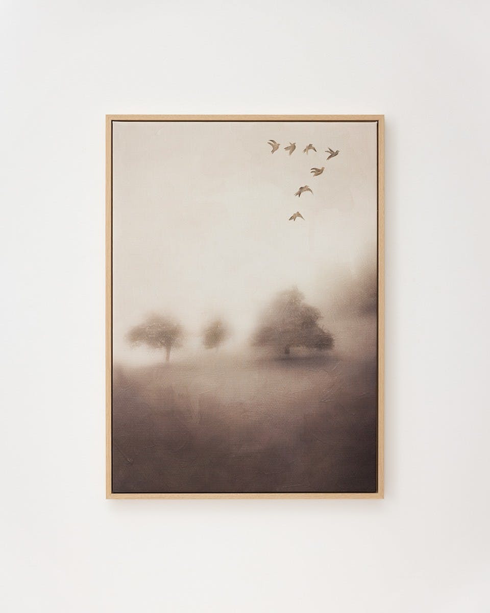 Canvas Prints Silent Dawn No4 Canvas print (50x70 cm - Oak Frame)