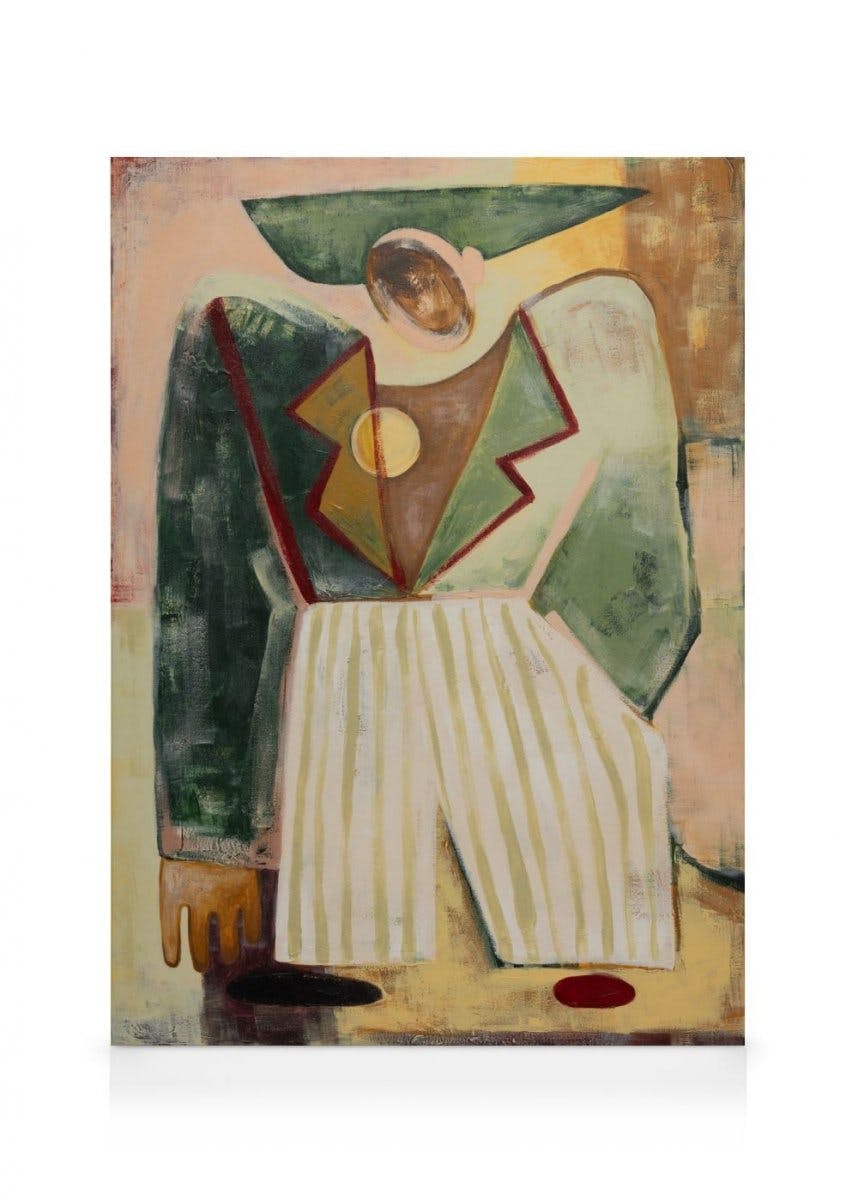 Canvastavlor Figure in Suit Canvastavla (30x40 cm)