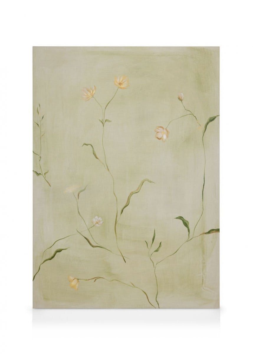 Soft Wildflowers Toile (100x140 cm - Cadre de chêne) - Peintures