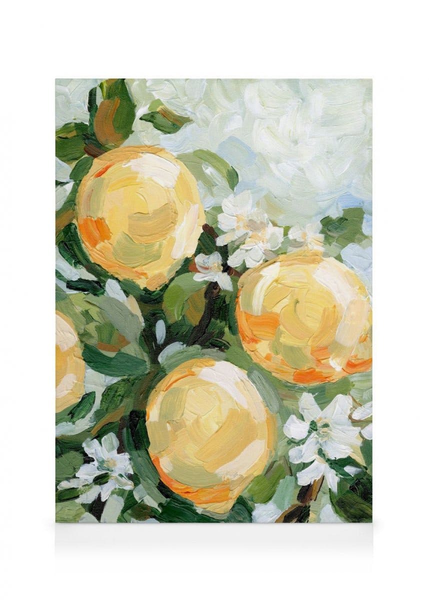 Obrazy na płótnie Make Lemonade Obraz na płótnie (30x40 cm - Czarna ramka)