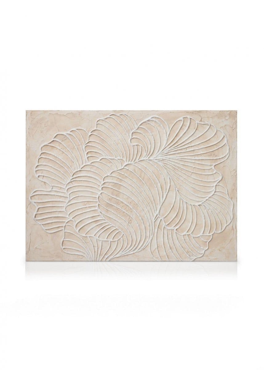Canvas Prints Textured Lines Canvas print (50x70 cm - Oak Frame)