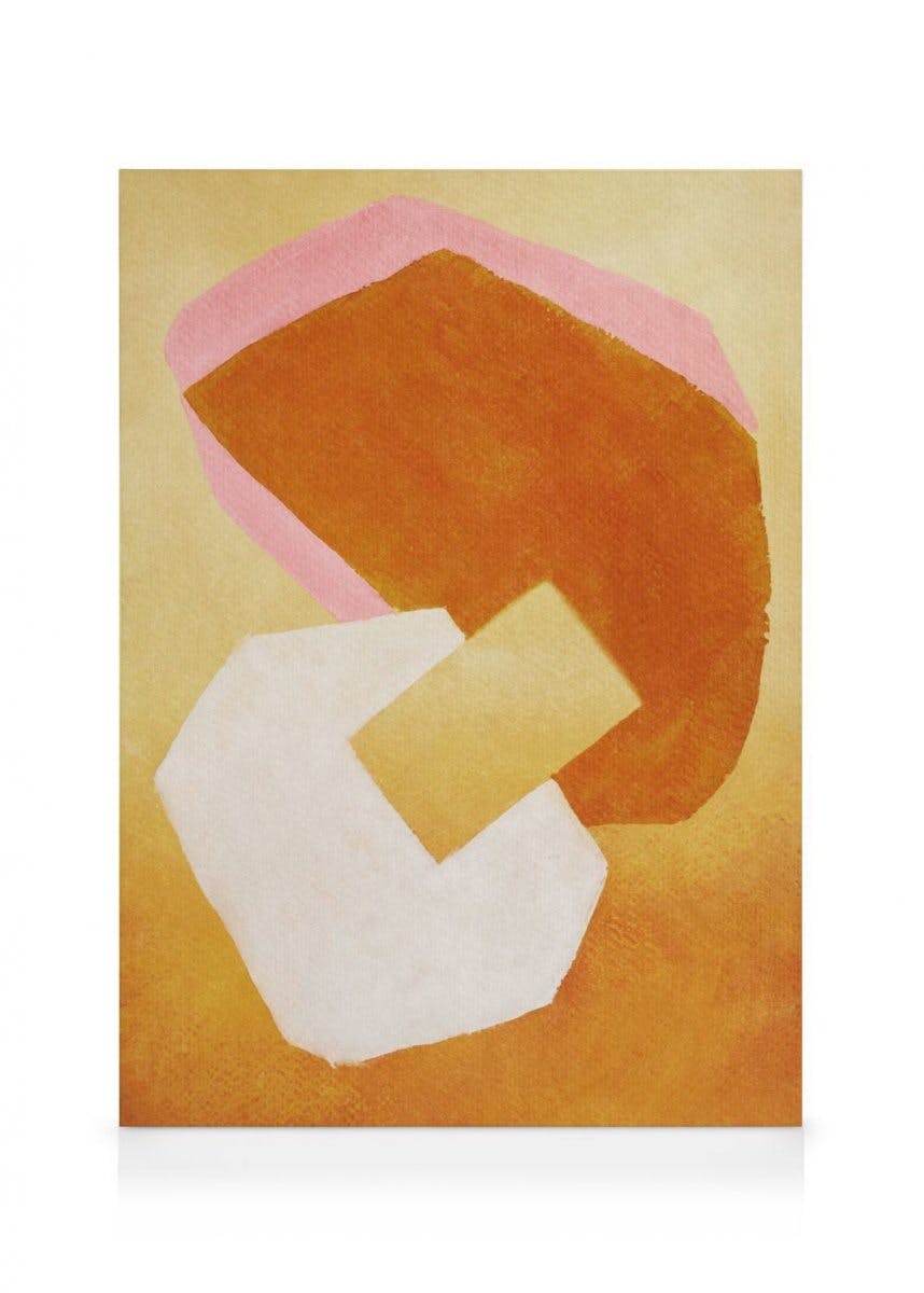 Canvas Prints Shifting Shapes Canvas print (30x40 cm - Black Frame)