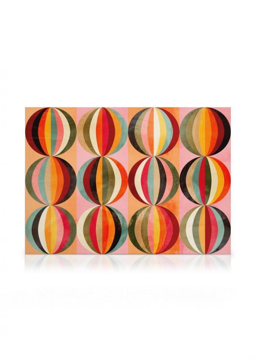 Canvas Prints Chromatic Carnival Canvas print (70x100 cm - Oak Frame)