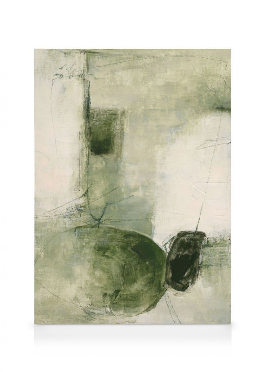 Contemporary Greens No1 Obraz na plátne (30x40 cm)