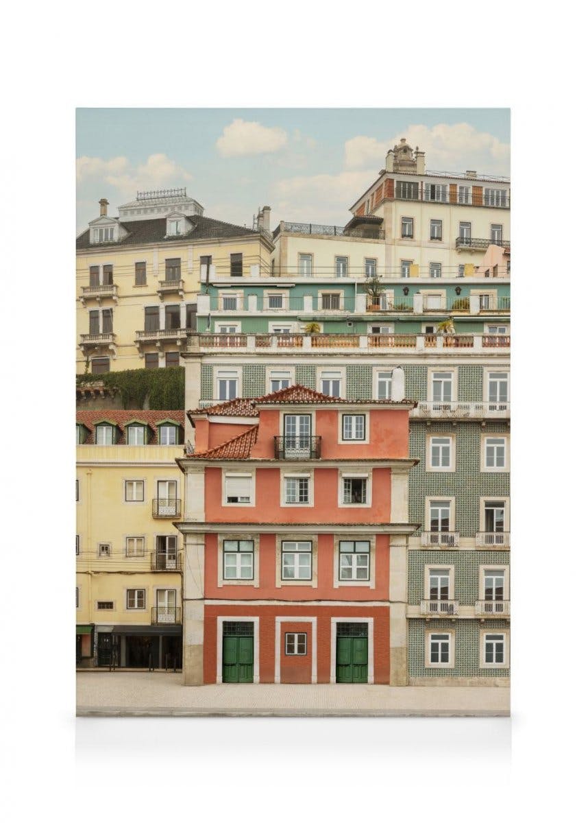 City of Colors Stampa su Tela (30x40 cm)- Città