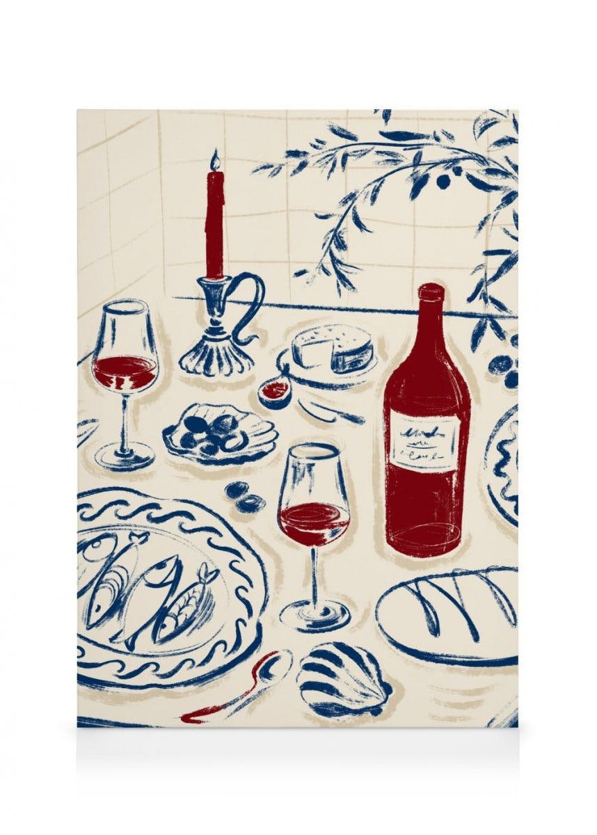 Canvas Prints Dinner is Ready Canvas print (100x140 cm - Oak Frame)