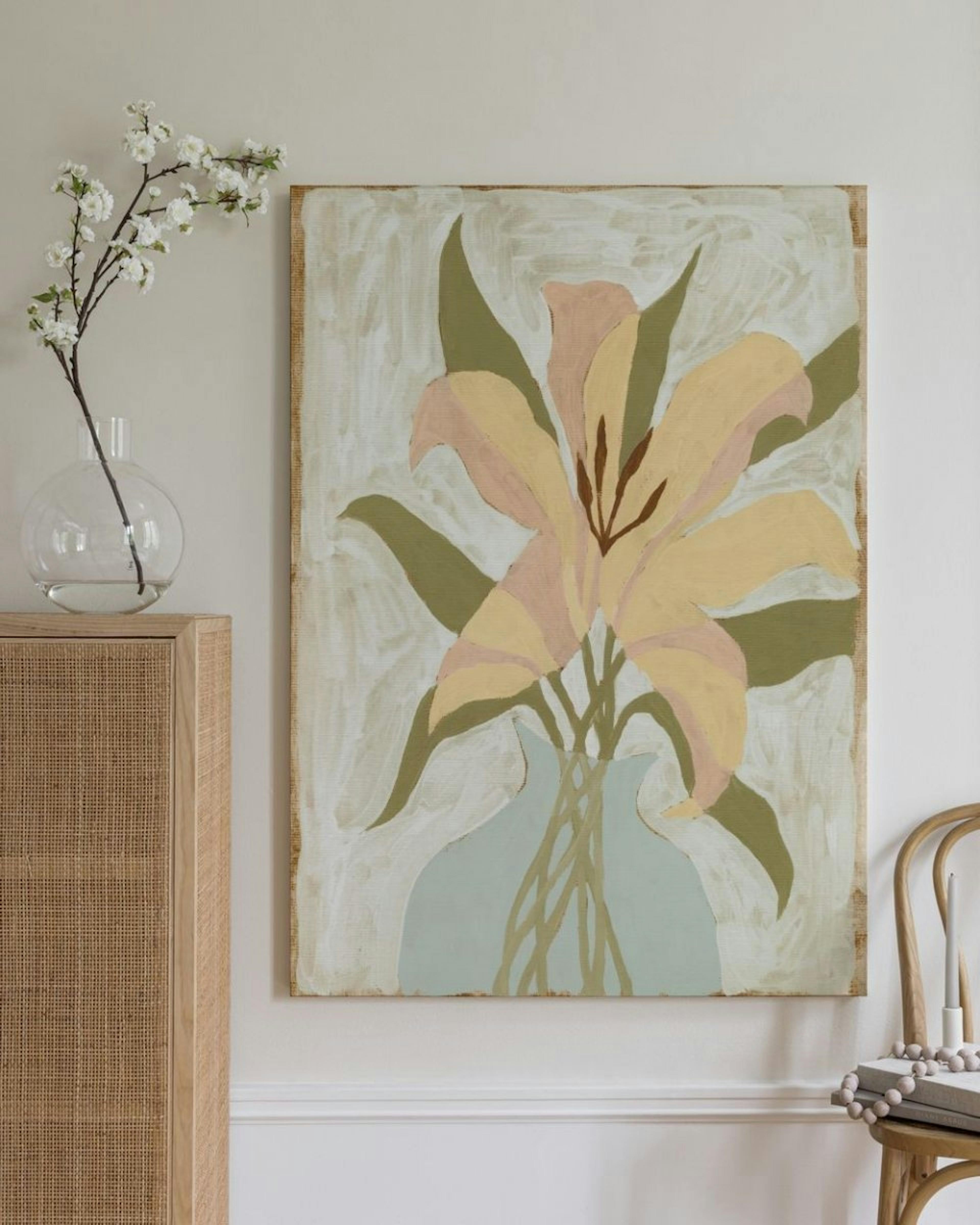 Lily in Vase Canvas