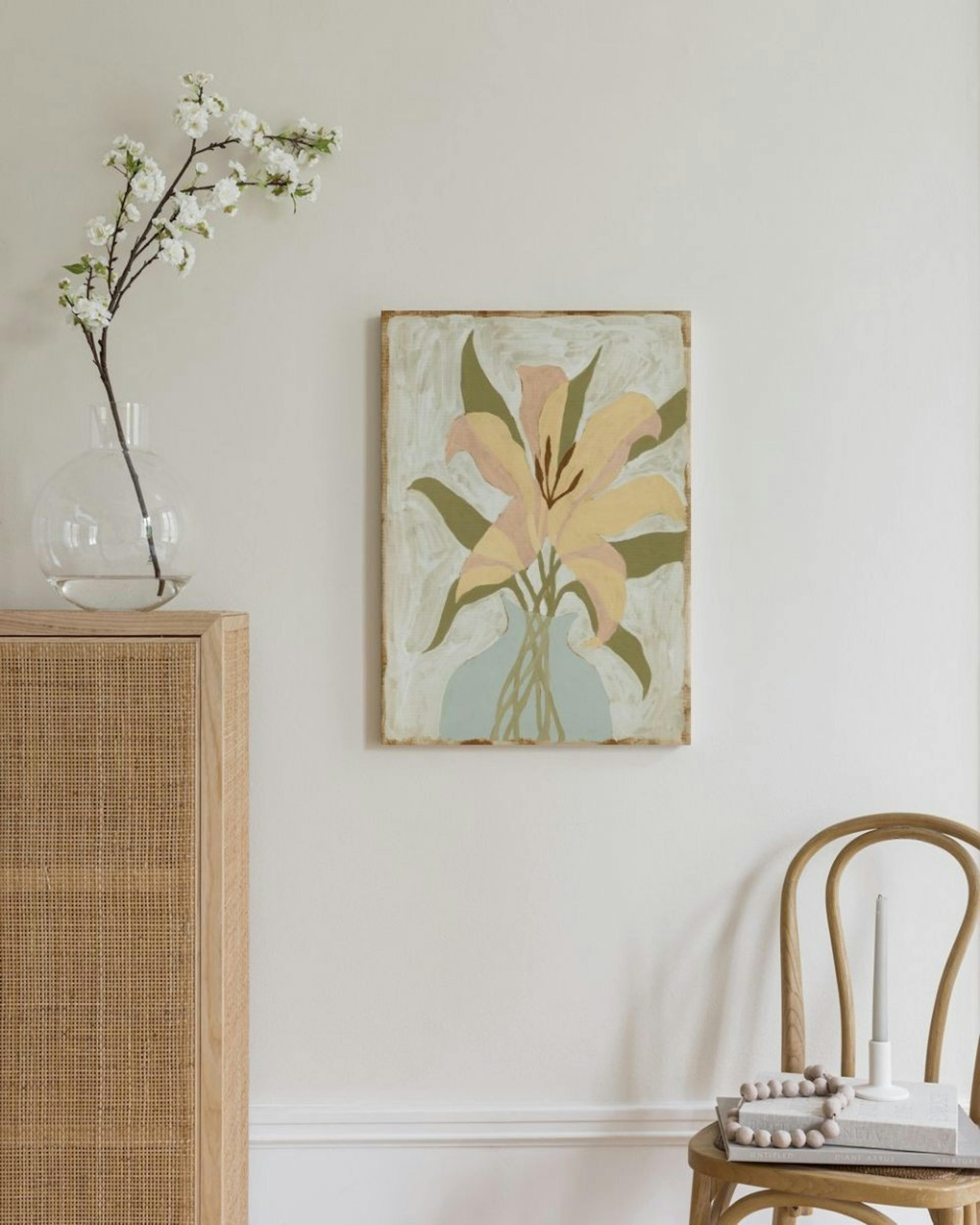 Lily in Vase Canvas