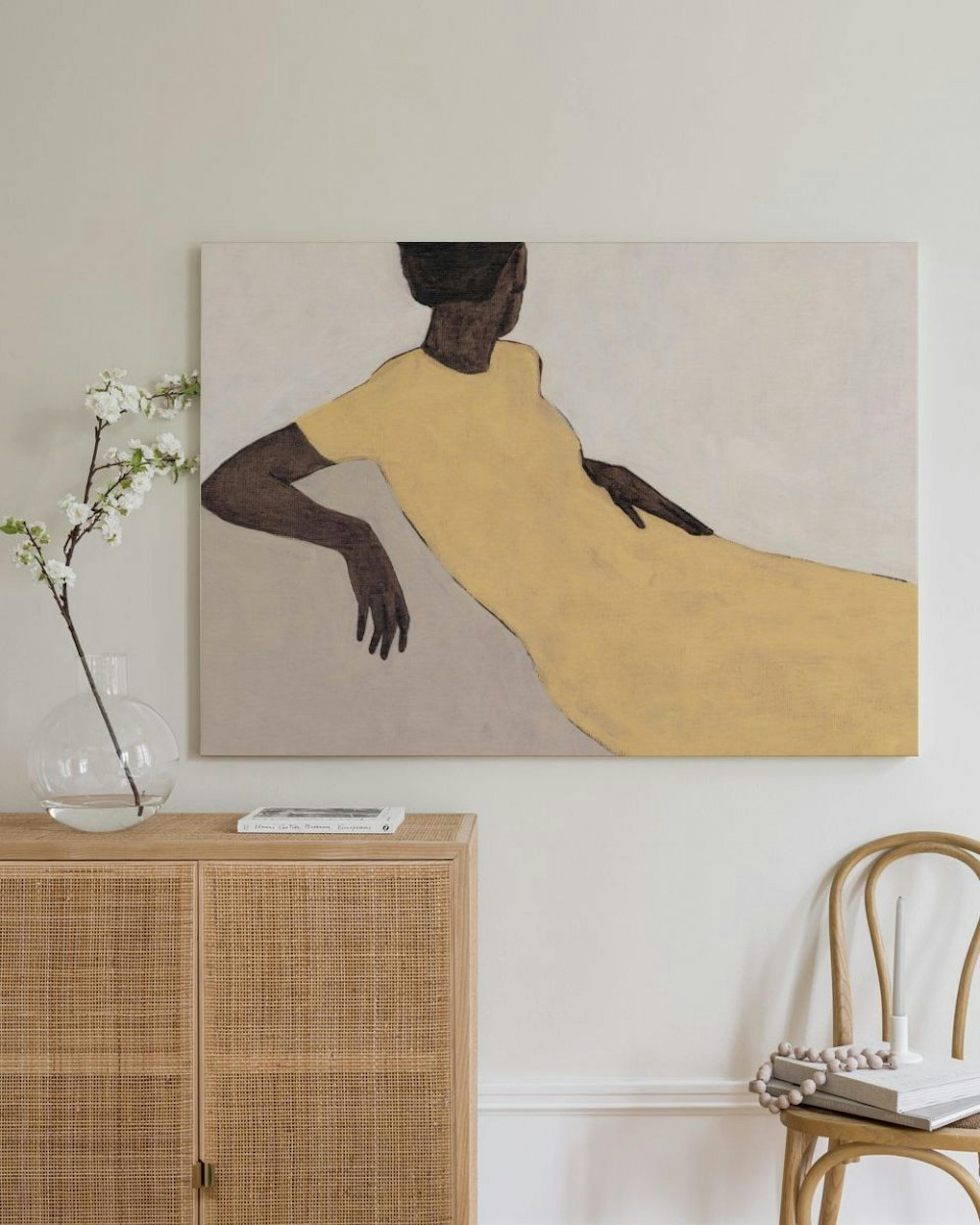 Yellow Dress Toile