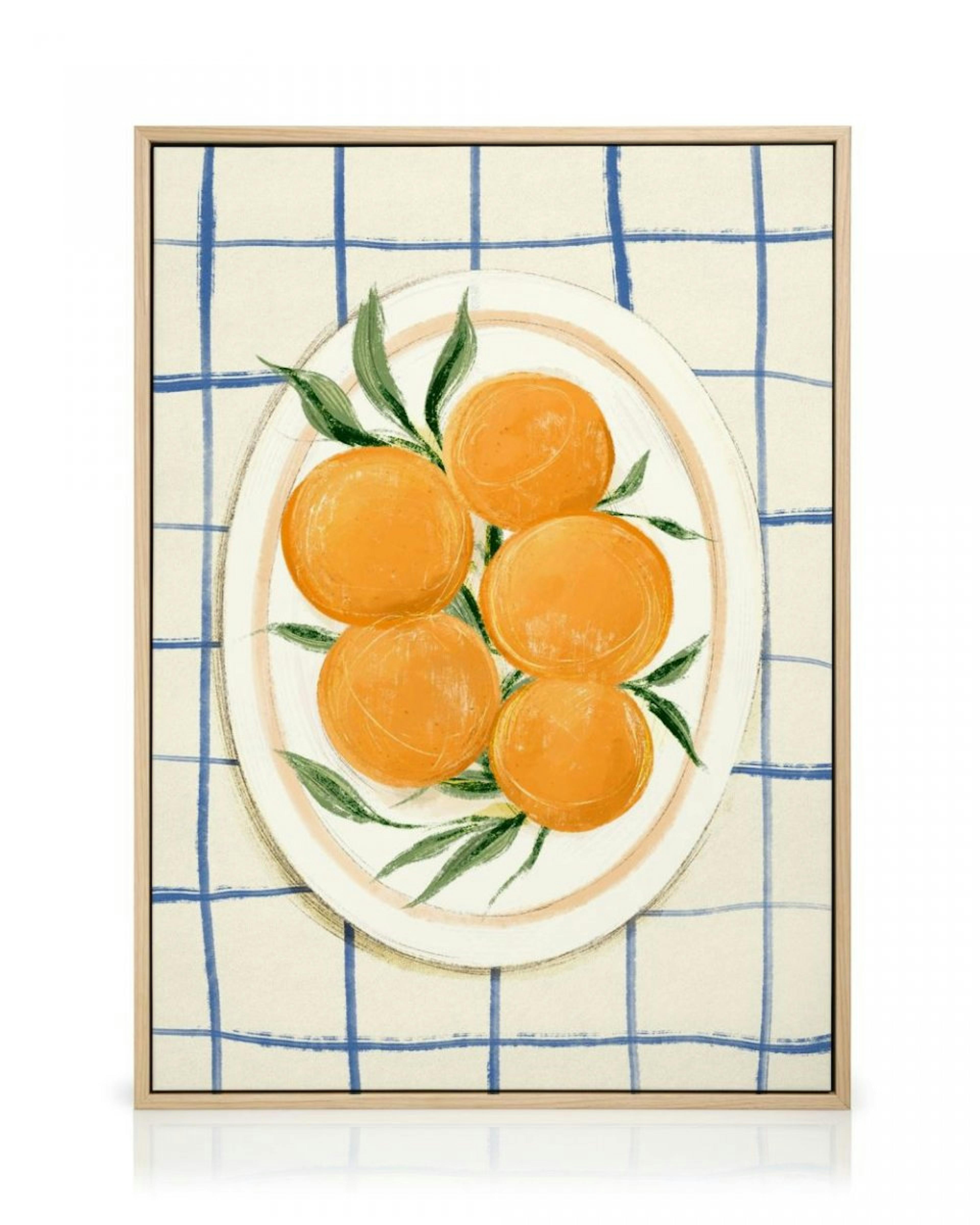 Citrus on Checkers Toile