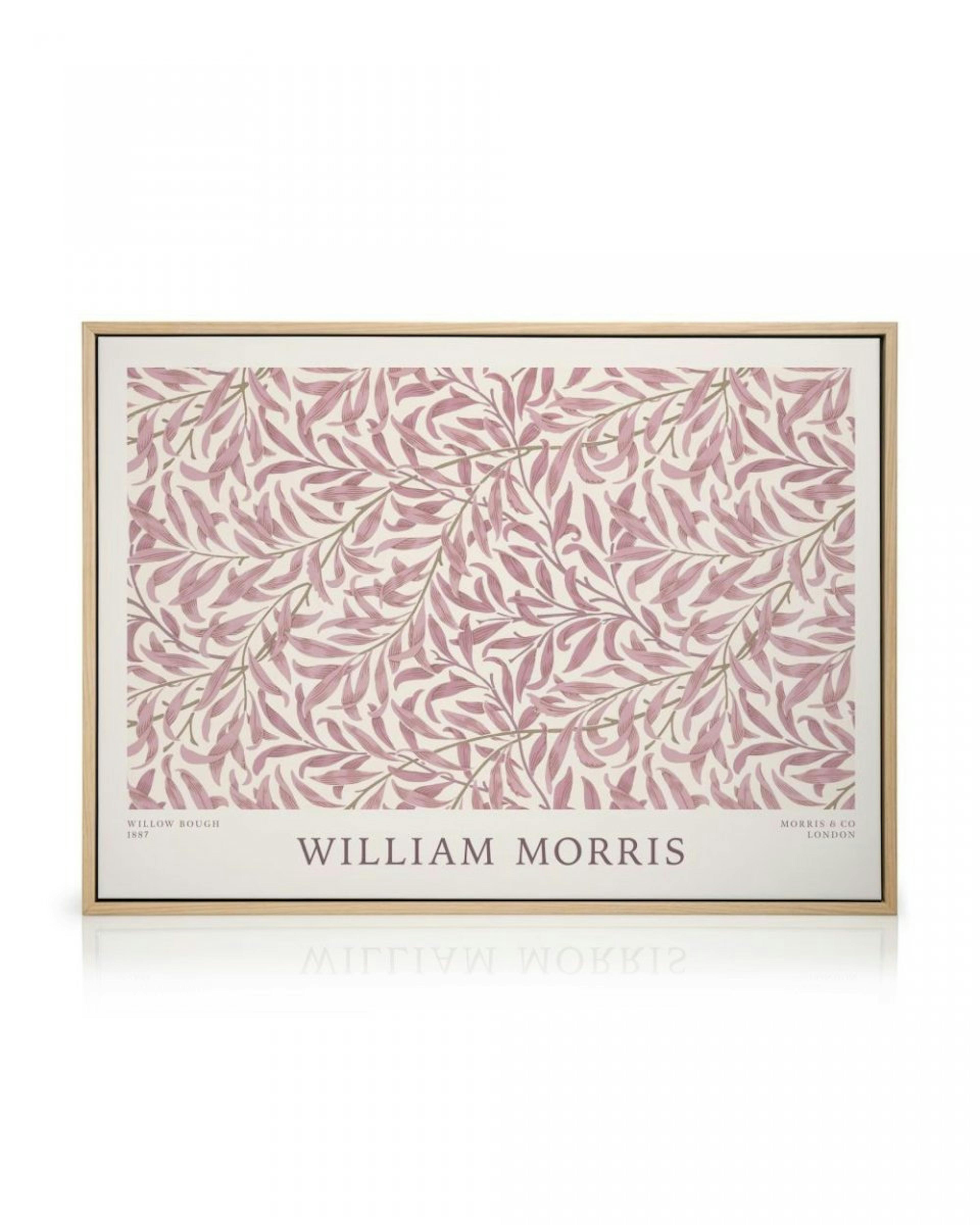 William Morris - Willow Bough Pink Landscape Canvas