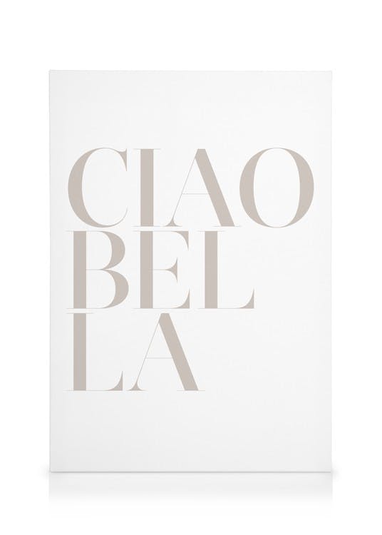Canvastavlor Ciao Bella Canvastavla (30x40 cm - Svart ram)