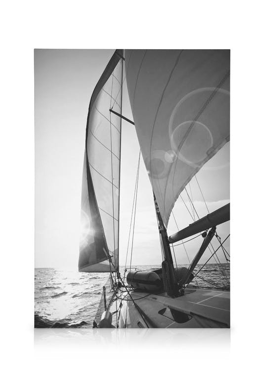 Canvas Prints Sailing Canvas print (30x40 cm - Oak Frame)