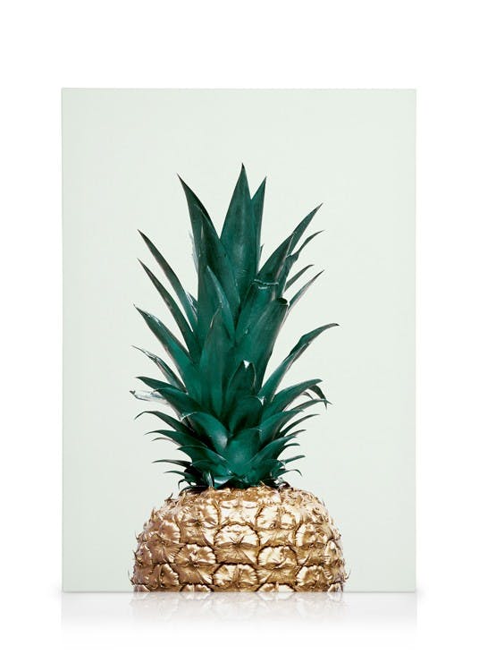 Canvas Prints Green Pineapple, Canvas print (30x40 cm)