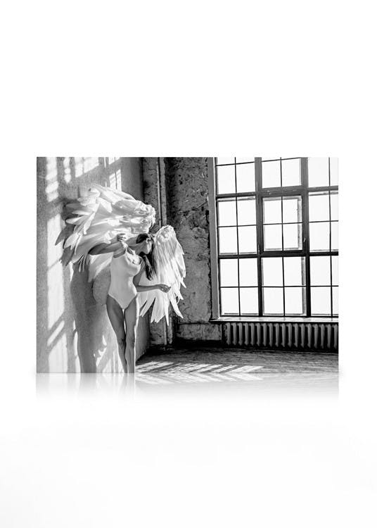 Obrazy na płótnie Angel Wings, Obraz na płótnie (50x70 cm - Czarna ramka)