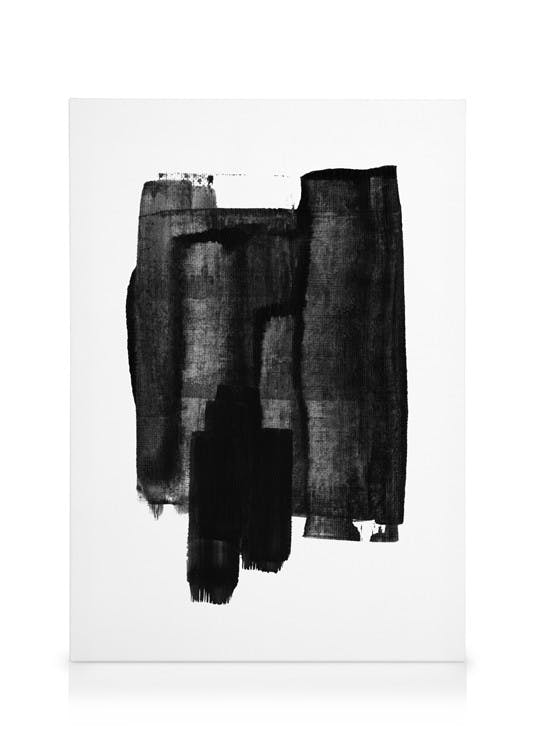 Ink Texture Toile (50x70 cm - Cadre de chêne) - Toiles