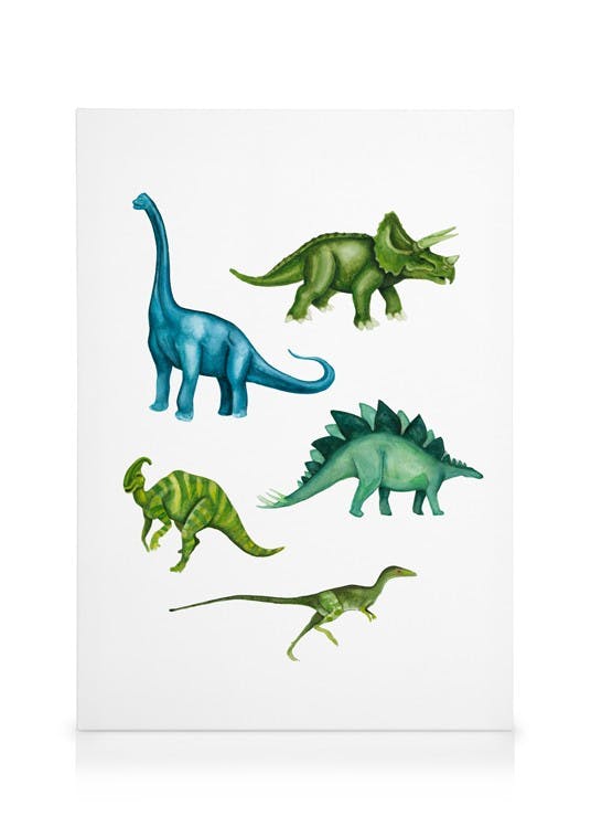 Canvas Prints Dinosaurs Canvas print (30x40 cm - Black Frame)
