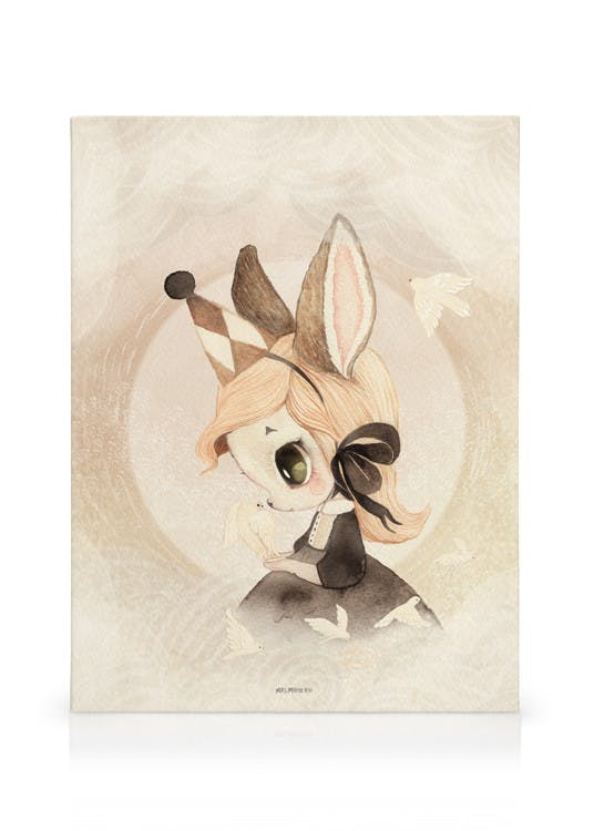 Canvas Prints Miss Saga Canvas print (30x40 cm - Black Frame)