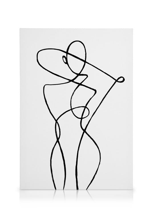 Canvas Schilderijen Peytil - Antibes Canvas (30x40 cm - Fotolijst Zwart)