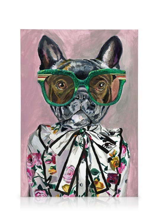 Canvastavlor Heather Perry - Artsy Dog Canvastavla (30x40 cm - Svart ram)