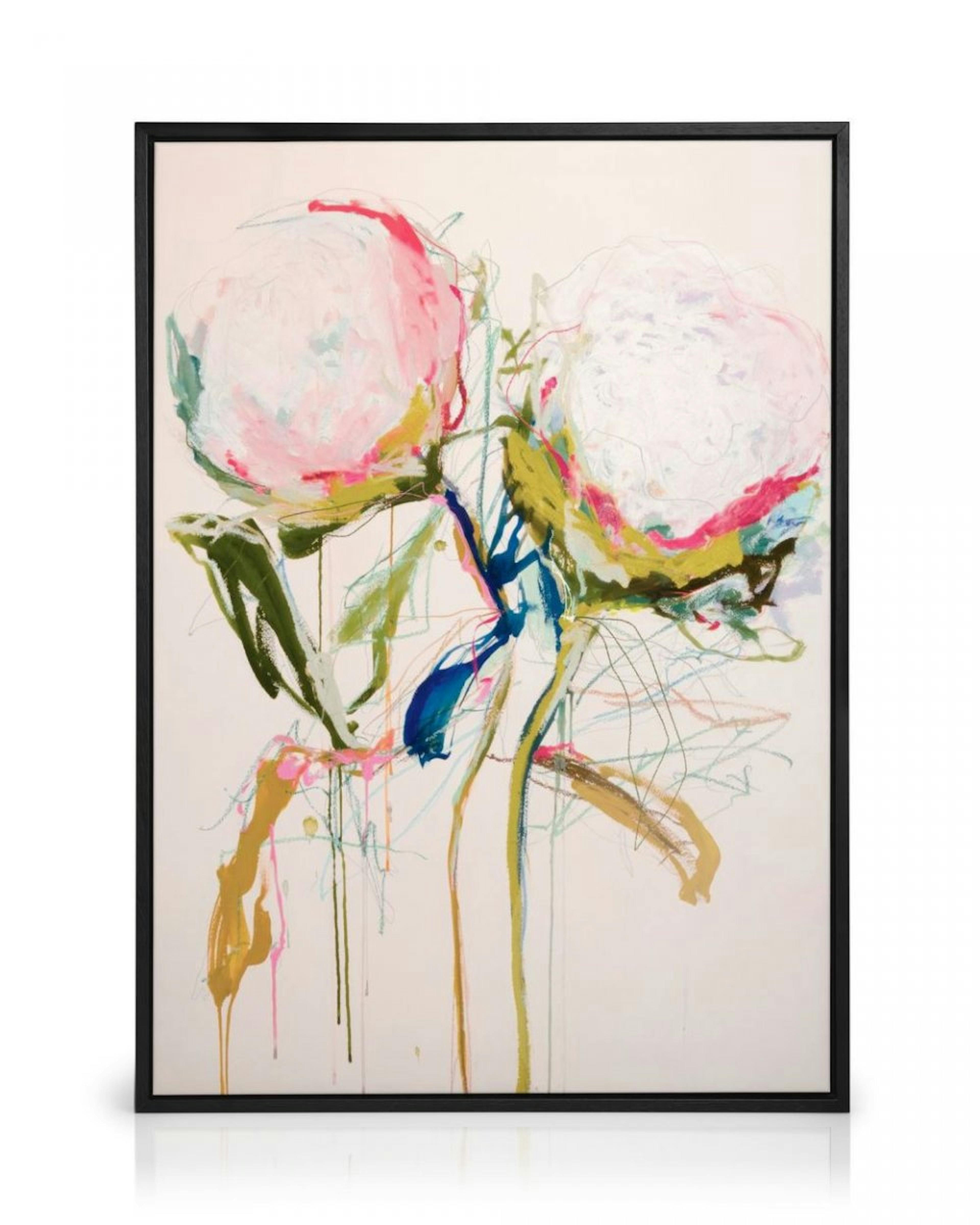 Leigh Viner - Artsy Peonies No1 Canvas