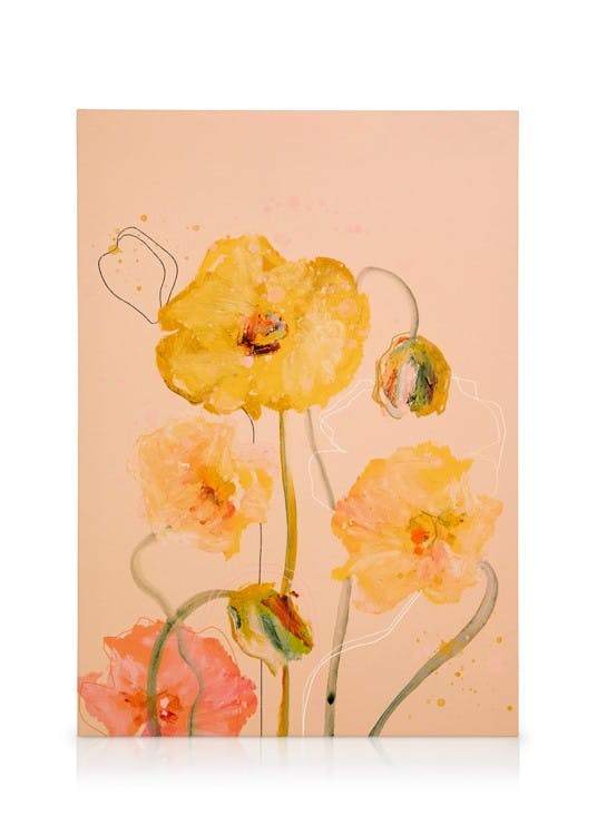Leinwandbilder Leigh Viner - Poppy Peach Leinwandbild (50x70 cm)