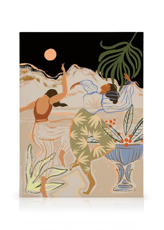 Canvas Prints Arty Guava - Lay Hoon - Dancing Under The Moonlight Canvas print (30x40 cm - Oak Frame)