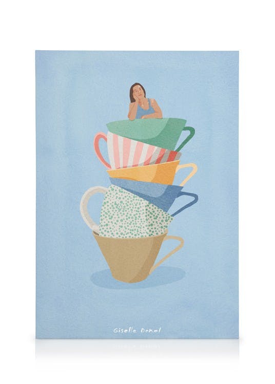 Giselle Dekel - Longing for Coffee Kanvaasi (50x70 cm) Canvas Taulut