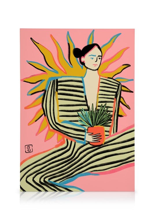Canvas Prints Sandra Poliakov - Sun Power Canvas print (50x70 cm - Black Frame)