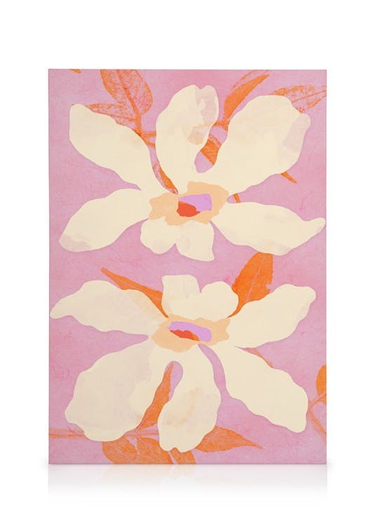 Canvas Prints Floating Flowers Canvas print (70x100 cm - Oak Frame)