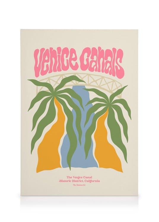 Hanna KL - Venice Canals Obraz na plátne (50x70 cm - Čierny rám)