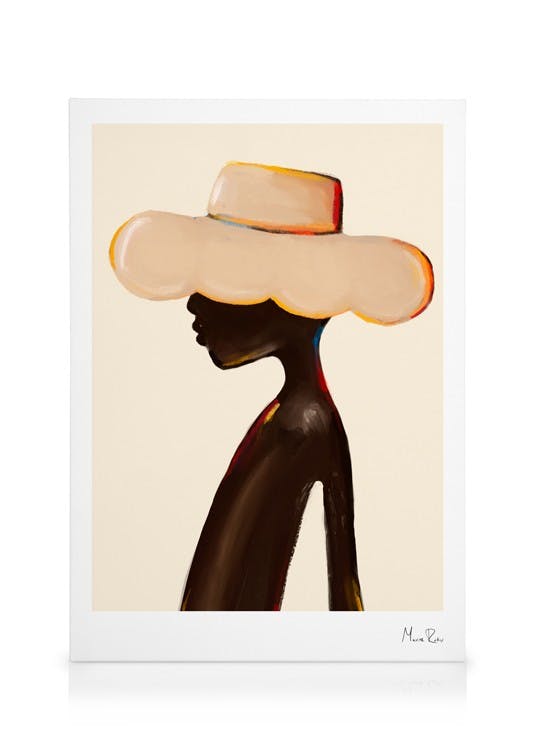 Canvastavlor Maxime Rokus - Womanly Canvastavla (30x40 cm - Svart ram)
