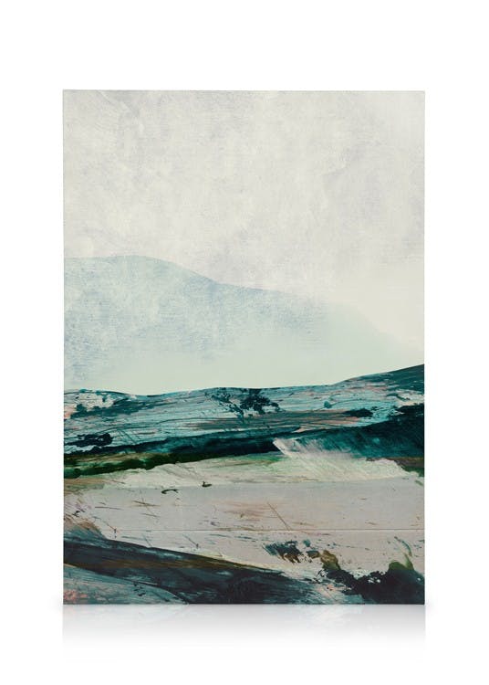 Canvas Schilderijen Dan Hobday - Land Ahoy No1 Canvas (50x70 cm - Fotolijst Zwart)