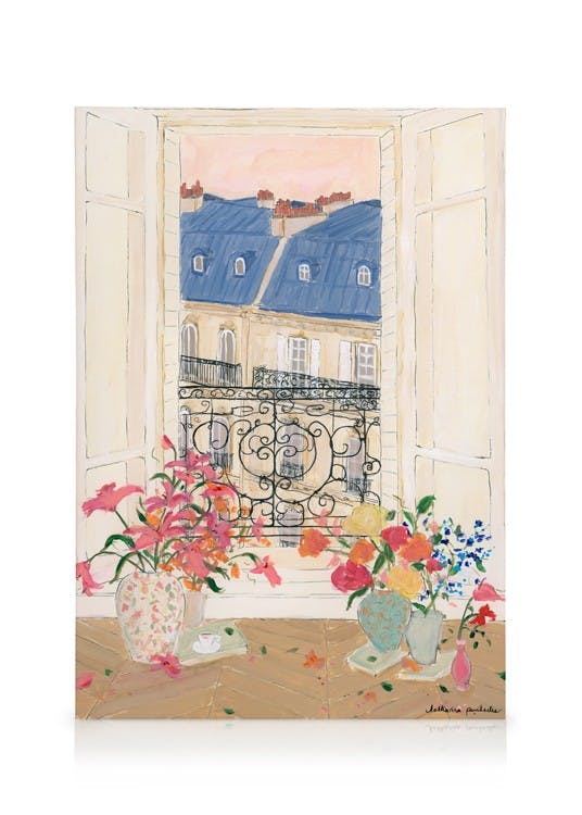 Canvas Schilderijen Katharina Puritscher - Window With a View Canvas (30x40 cm)