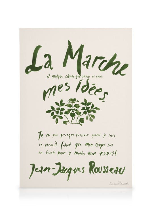 Canvas Prints Sissan Richardt - La Marche Canvas print (50x70 cm - Black Frame)