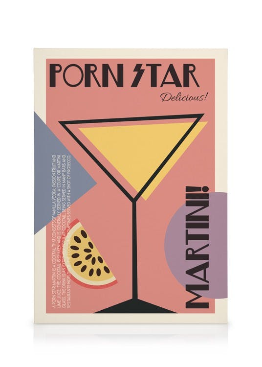 Canvas Prints We made something nice - The Porn Star Martini Canvas print (50x70 cm - Black Frame)