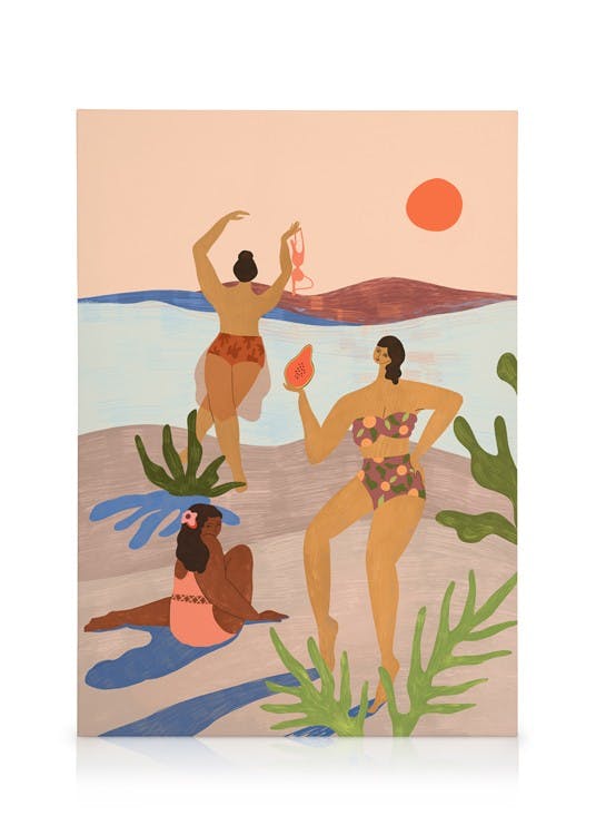 Leinwandbilder Arty Guava - Lay Hoon - Beach Please Leinwandbild (30x40 cm - Eichenrahmen)
