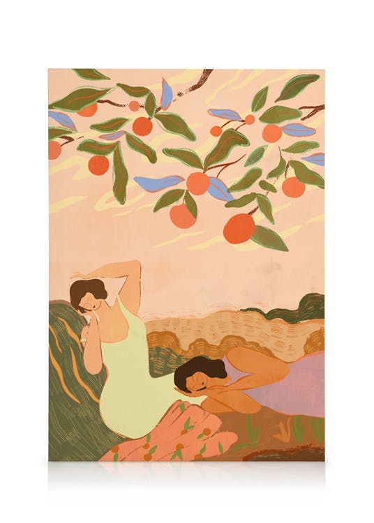 Canvas Schilderijen Arty Guava - Lay Hoon - Nap Time Canvas (50x70 cm - Fotolijst Zwart)