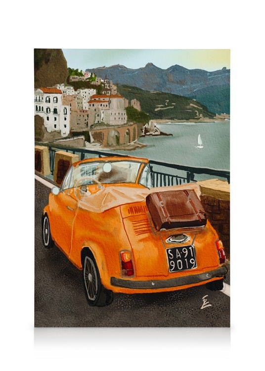 Obrazy na płótnie Ekaterina Zagorska - Italian Dream Obraz na płótnie (70x100 cm - Czarna ramka)