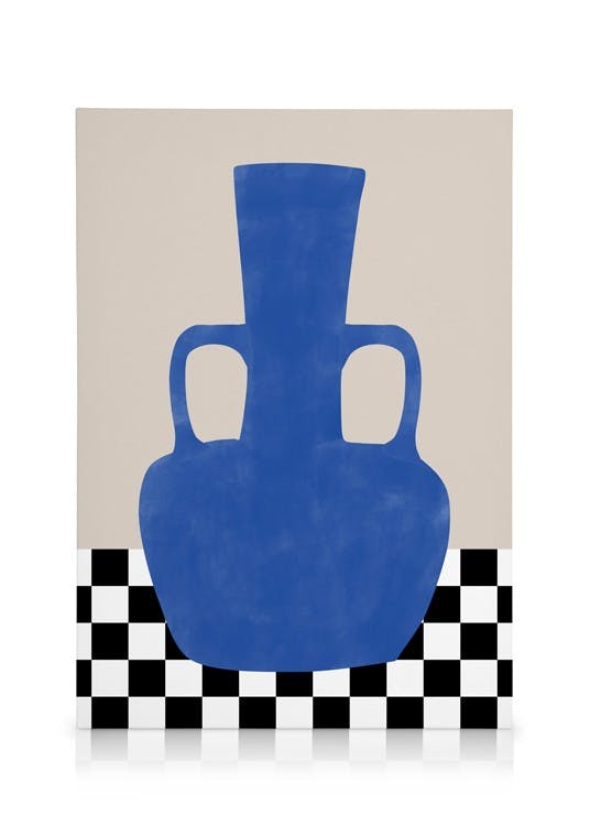 Obrazy na płótnie The Print Republic - Blue Still Life Obraz na płótnie No2 Obraz na płótnie (30x40 cm - Ramka dębowa)