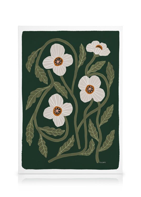 Canvas Prints Megan Galante - California Poppy Canvas print (30x40 cm - Black Frame)