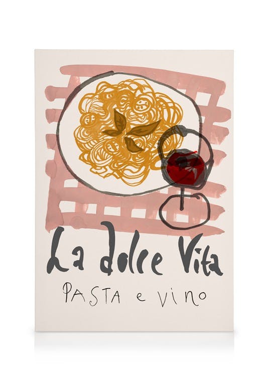 Canvas Schilderijen Sissan Richard - La Dolce Vita Canvas (30x40 cm)