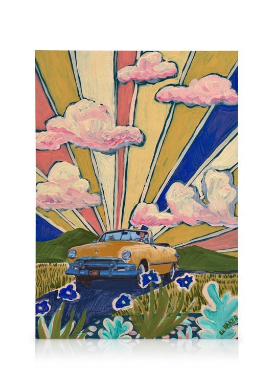 Canvas Prints Eleanor Baker - Sunrise Ride Canvas print (50x70 cm - Oak Frame)