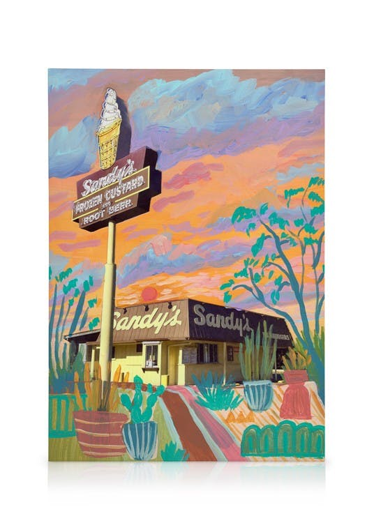 Obrazy na płótnie Eleanor Baker - Sandy’s in Austin Obraz na płótnie (50x70 cm)