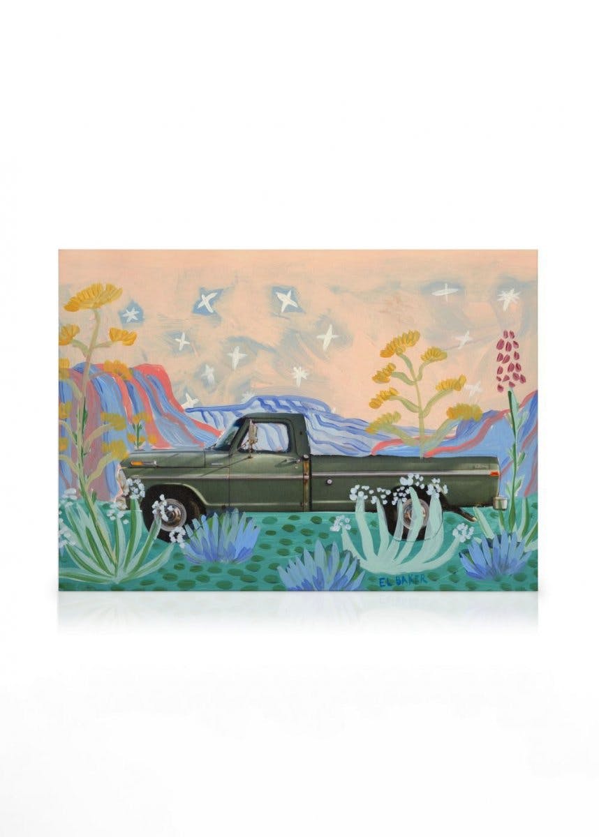 Obrazy na płótnie Eleanor Baker - West Texas Truck Obraz na płótnie (30x40 cm - Czarna ramka)