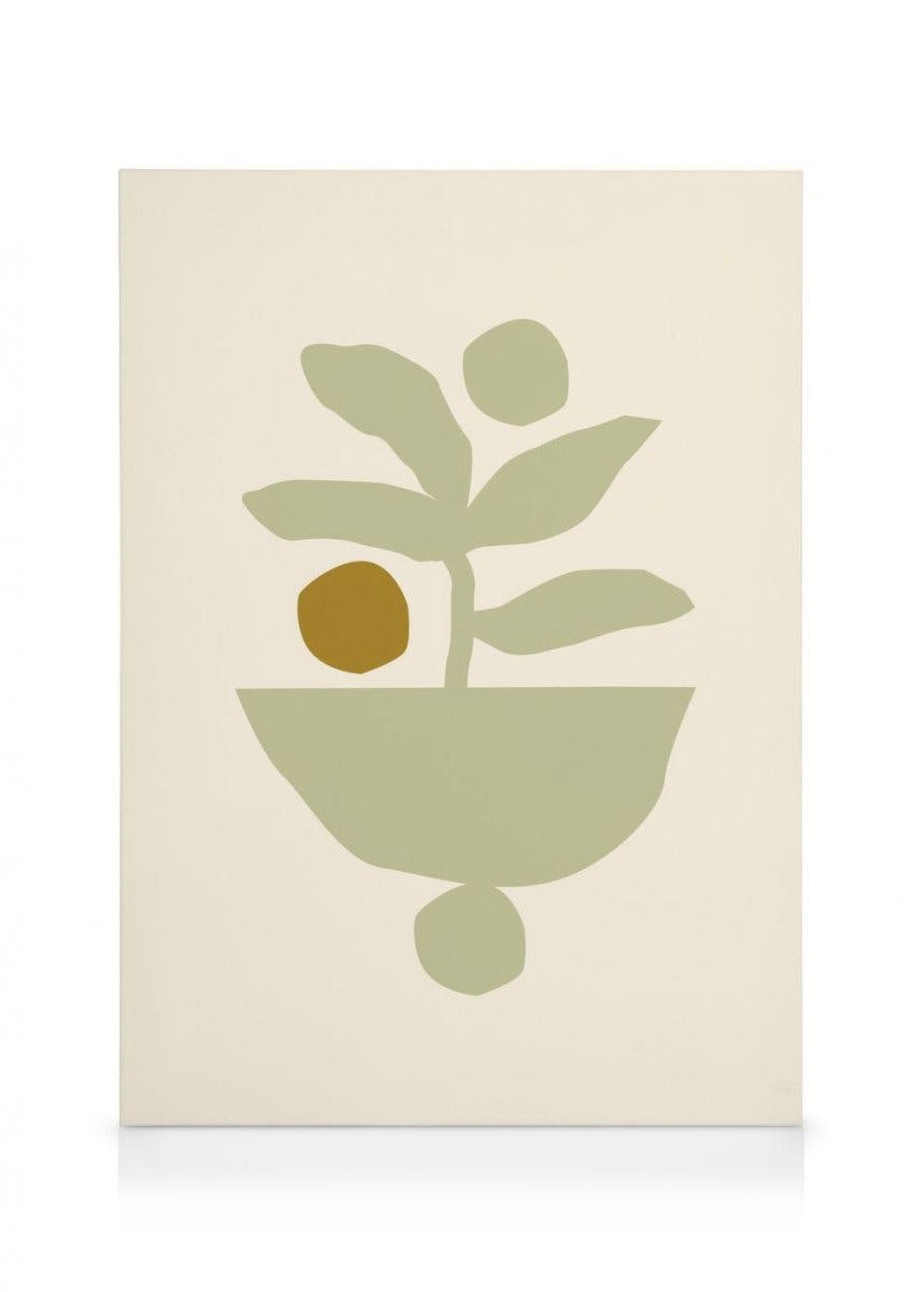 Canvas Prints Berenice Hernandez - Maceta Beige Canvas print (30x40 cm)