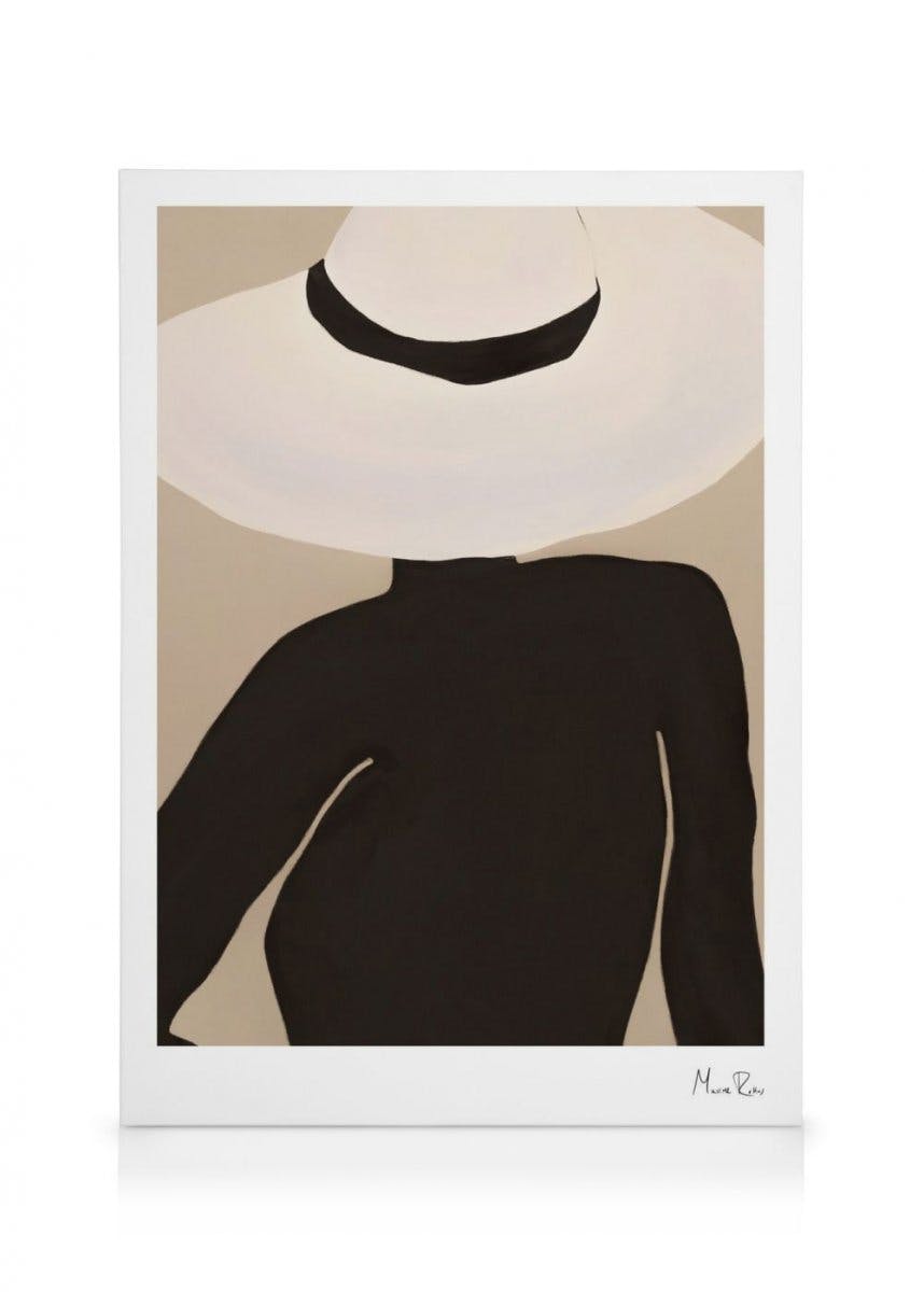 Canvas Prints Maxime Rokus - Posing Hat Canvas print (50x70 cm)