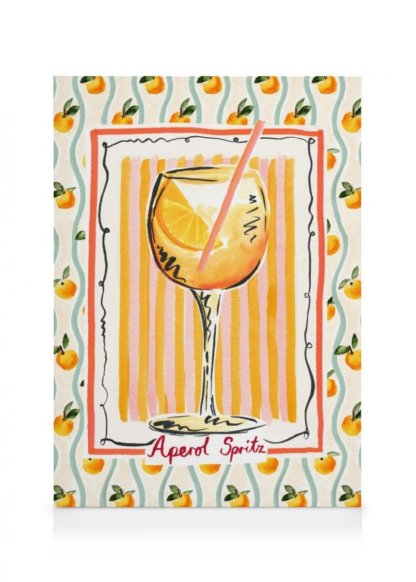 Canvas Prints Emily Daborn - Aperol Spritz Canvas print (30x40 cm - Oak Frame)