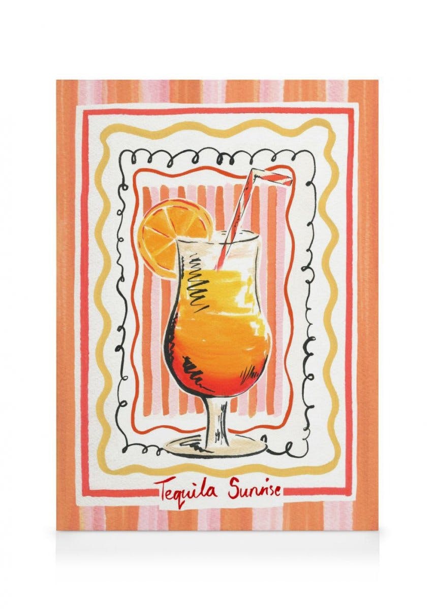 Canvas Prints Emily Daborn - Tequila Sunrise Canvas print (50x70 cm - Oak Frame)